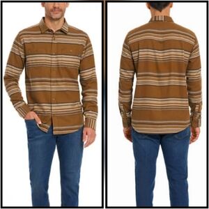 Hurley Brushed Flannel Long Sleeve Button Up Shirt